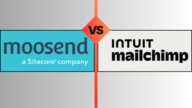 moosend vs mailchimp logo